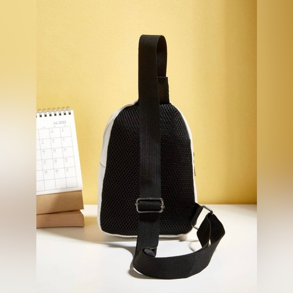 White Mini Quilted Sling Bag - Picture 3 of 7